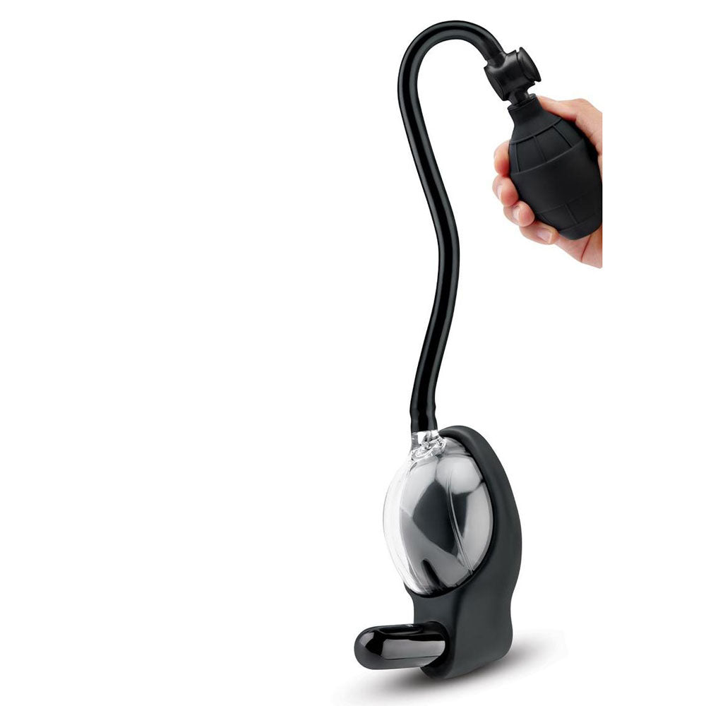 Size Up Vibrating Mini Pussy & Clitoral Pump - Clear USB Rechargeable Vibrating Vaginal and Clitoral Pump