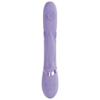 VIVE Pallina - Purple - Purple 25 cm USB Rechargeable Tapping Rabbit Vibrator