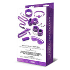 WhipSmart Fuzzy Everything You Need Bondage Kit - Purple Bondage Kit - 12 Piece Set