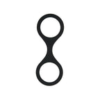 WhipSmart Silicone Handcuffs - Black - Black Restraint with Bonus Blindfold