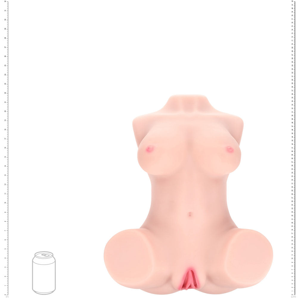 XKIN Bodyforms - Ava Monroe - Flesh Lifelike Torso Masturbator with Interchargeable Vagina Sleeves