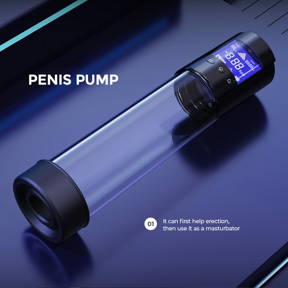 LuvPump Smart Penis Pump - Clear USB Rechargeable Automatic Penis Pump