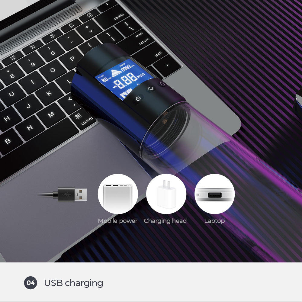 LuvPump Smart Penis Pump - Clear USB Rechargeable Automatic Penis Pump