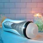 Zero Tolerance STROKING BUDDY - White USB Rechargeable Vibrating & Thrusting Stroker