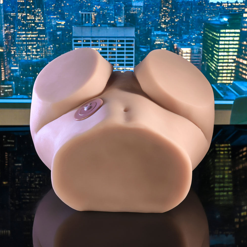 Zero Tolerance LETS GET READY TO RUMBLE - Flesh USB Rechargeable Vibrating Doggy Style Torso Masturbator
