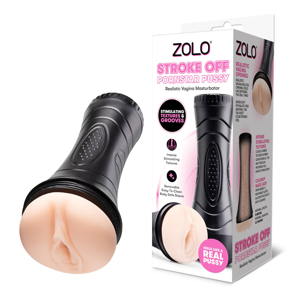 Zolo STROKE OFF Pornstar Pussy - Flesh Vagina Stroker
