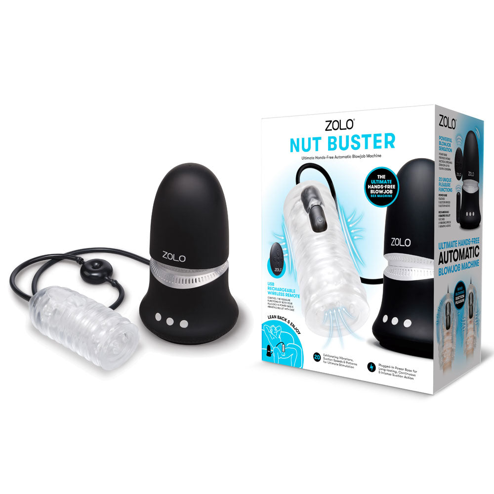 Zolo NUT BUSTER - Mains Powered Hands Free Automatic Blowjob Machine